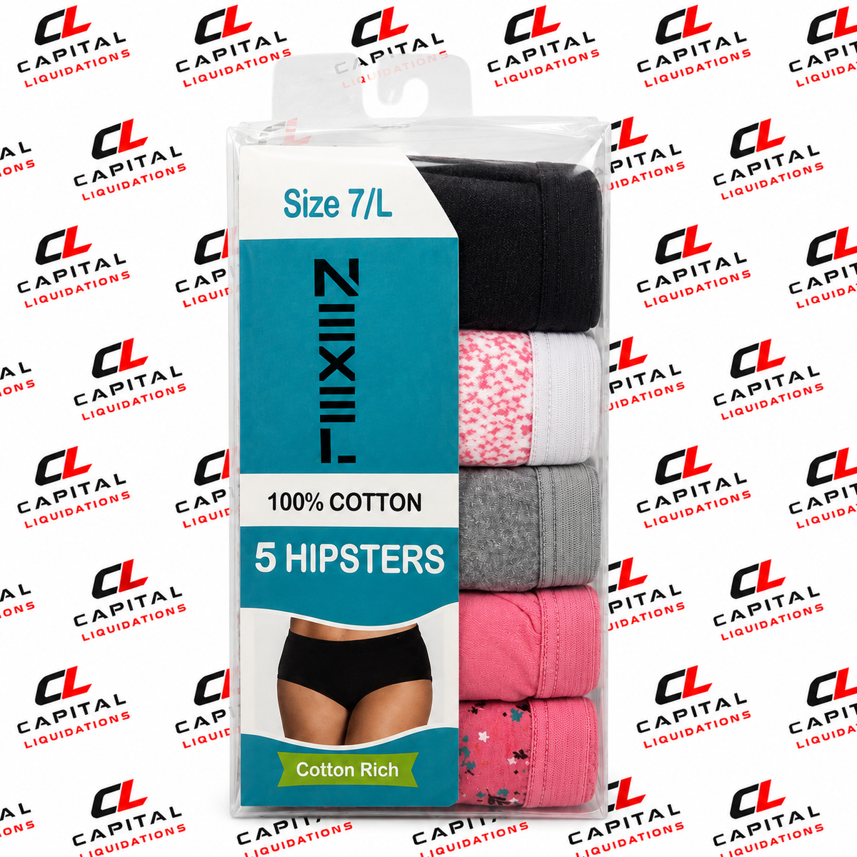 Nexel Women's 5-Pack Hipster Underwear