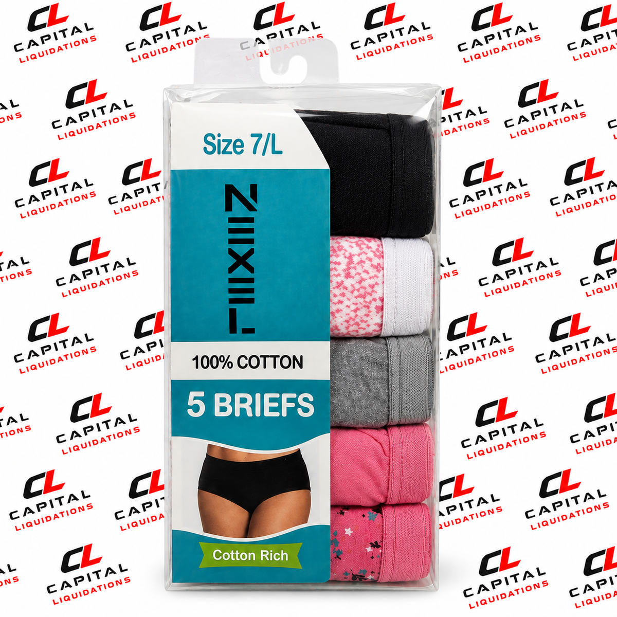 Nexel Women's 5-Pack Brief Underwear