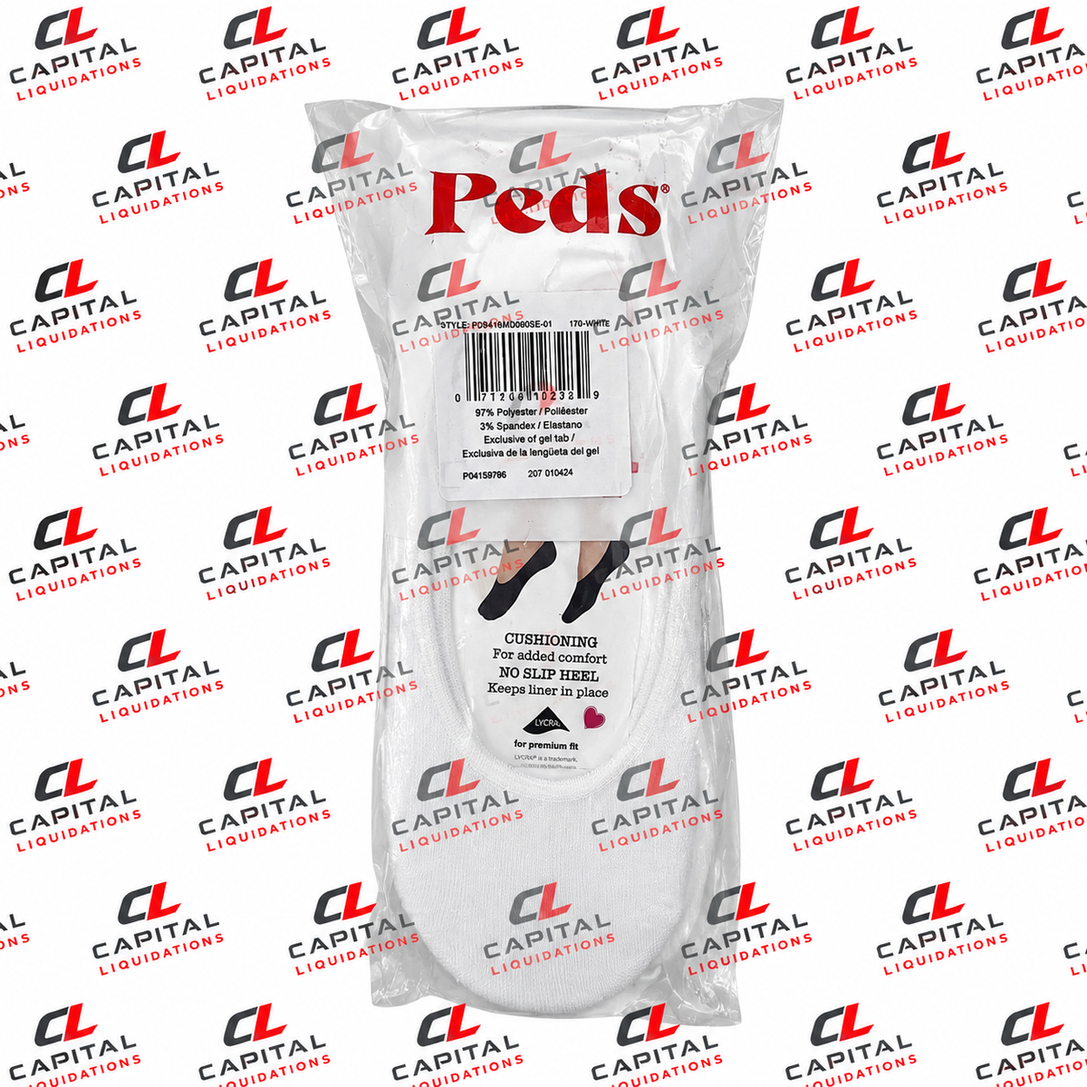 Ped's Women's 6-Pack Cushioned No Slip Liners