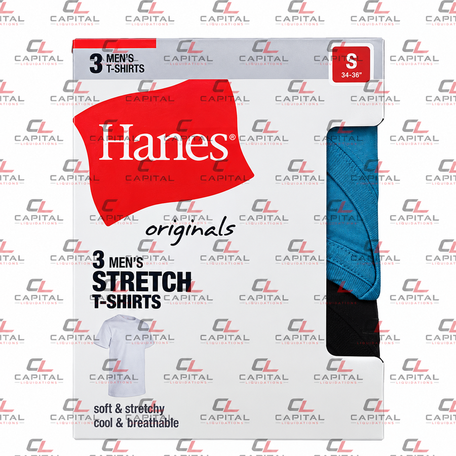 Hanes Men's 3 Pack Color Crew T-shirt 1st Quality