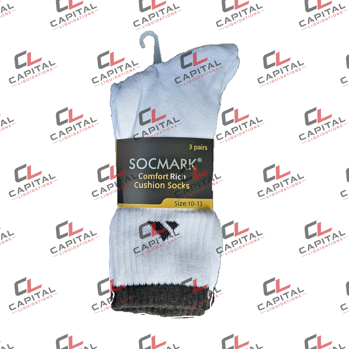 SokMark Men's 3 Pack Crew Socks in Assorted Colors
